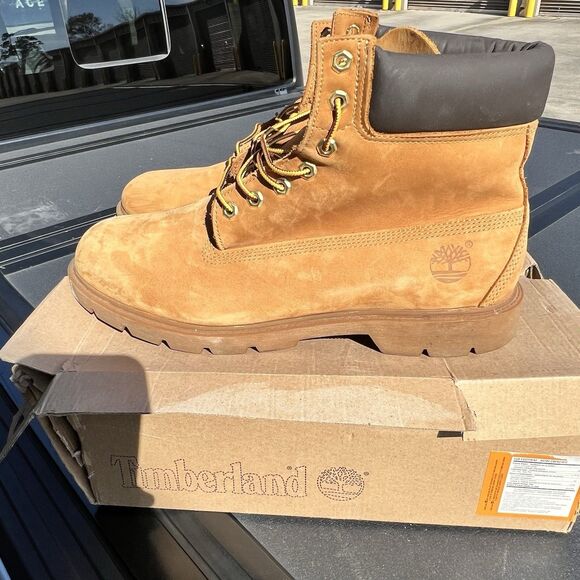 Timberland Boots Premium 6” Wheat Nubuck Waterproof 18094 Leather Work Men’s 13 main image 6